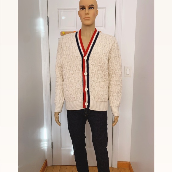 Sandro Men’s Cable Knit Cardigan - Picture 4 of 7